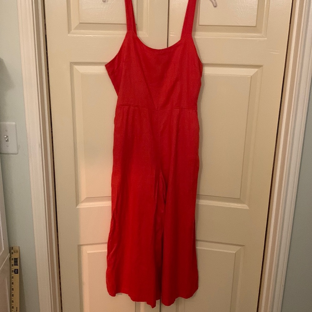 Cynthia Rowley Red Sleeveless Jumpsuit